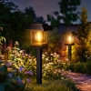 Ogrodowa lampka solarna LED | Wbiajny słupek | HK-115B