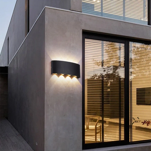 Lampa ogrodowa, kinkiet elewacyjny zewnętrzny LED | góra - dół | 6W, IP65 | BD-C041-6W