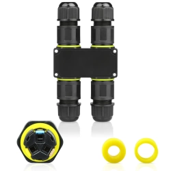 Hermetyczna mufa kablowa IP68 | Samozaciskowe złącze H 3-pin 450V 24A do kabli 4–11 mm | M684-H