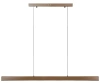 Nowoczesna prostokątna lampa wisząca | sterowanie pilotem | LED | brązowa | SX41-100CM-40W-BR
