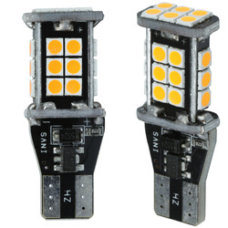 Żarówka samochodowa LED T15 W16W 24 SMD 2835 CANBUS POMARAŃCZOWA
