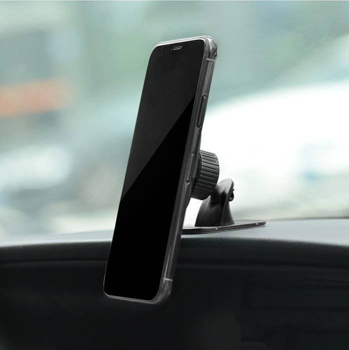 Samochodowy uchwyt magnetyczny do telefonu | przyklejany do deski rozdzielczej, kokpitu | PSI-M045