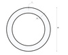 Lampa sufitowa wisząca LED 50W | okrągła | aluminium | CCD niemrugająca | Φ80x6 | LPL-004
