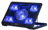 Podstawka chłodząca pod laptopa 12-17" | 5 wentylatorów | USB HUB | LED | C5-BLACK