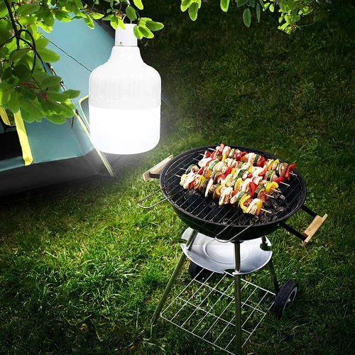 Lampka kempingowa LED, żarówka z haczykiem i akumulatorem | HWL-007