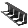 Organizer na kable pod blat biurka 40 cm | Koszyk, prowadnica, uchwyt | Czarny | CWT-O2