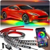 Podświetlenie podwozia LED | Elastyczne taśmy RGB | Bluetooth z aplikacja na telefonie | Długość pasków: 90cm x 2 i 120cm x 2