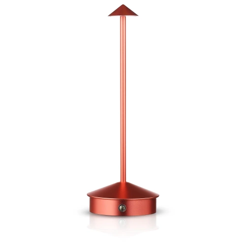 Lampa stołowa z wbudowanym akumulatorem | Lampa nocna z trzema barwami świecenia | Nastrojowa lampka do hotelu, restauracji | HJA32-ROSEGOLD