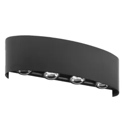 Lampa ogrodowa, kinkiet elewacyjny zewnętrzny LED | góra - dół | 8W, IP65 | BD-C041-8W