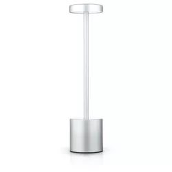 Lampa stołowa z wbudowanym akumulatorem | Lampa nocna z trzema barwami świecenia | HJA21-SILVER