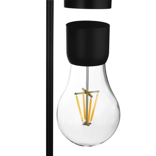 Lewitująca lampka magnetyczna | Lampka LED z ładowarką indukcyjną | Lampka nocna | HX-S007S1-BLACK