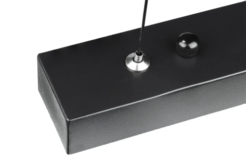 Nowoczesna prostokątna lampa wisząca | sterowanie pilotem | LED | czarna | SX41-80CM-32W-BK