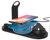 Stacja dokująca QI do Apple iPhone Airpods Watch | ładowarka bezprzewodowa 15W | 3 wtyczki - USB-C / Lightning / Micro USB | WD-02
