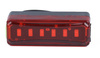 Tylna lampka rowerowa LED | 6 diod, 4 tryby świecenia, 300lm, wbudowany akumulator | BL069