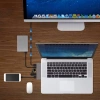 Rozdzielacz USB-C na 2x USB-A + 2x USB-C + kart SD + TF + HDMI | adapter, rozgałęźnik typ C 7w1 | HUB