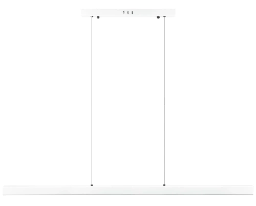 Nowoczesna prostokątna lampa wisząca | sterowanie pilotem | LED | biała | SX41-120CM-48W-W