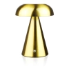 Lampa stołowa z wbudowanym akumulatorem | Lampa nocna z trzema barwami świecenia | Nastrojowa lampka do hotelu, restauracji | HJA24-GOLD