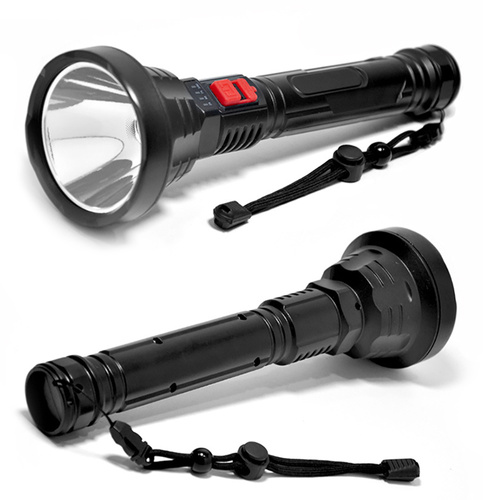 Latarka taktyczna LED z wbudowanym akumulatorem | 3 tryby świecenia, 500 lm, 2000 mAh | TL-826
