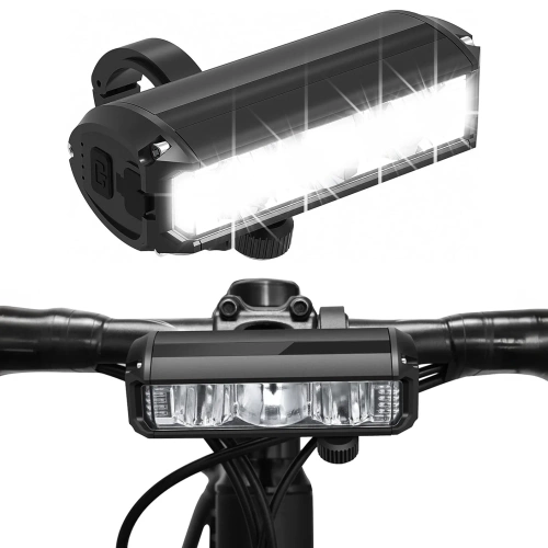 Mocna lampka rowerowa przód LED 1200 lm | Wododporny reflektor rowerowy  z akumulatorem USB | Oświetlenie rowerowe 3 tryby  pracy | IPX5 EOS630