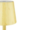 Bambusowa lampka stołowa LED  z dotykową regulacją barwy | Bezprzewodowa lampka nocna w wbudowanym akumulatorem 1500 mAh, USB-C | YG-VM41C