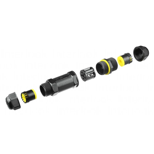 Hermetyczna mufa kablowa IP68 | Wodoodporne złącze skręcane 5-pin 450V 32A do kabli 4–14 mm | M685-A