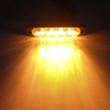 Lampa ostrzegawcza 4 LED pomarańczowa | Stroboskop | Obrysówka | 18 trybów świecenia | LED-04T-Y