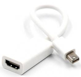Kabel HDMI (f) - Mini Display Port | 4K | 20 cm | HDMI v1.4 | MDP-H-30CM-White