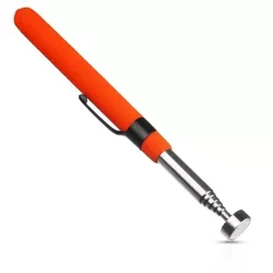 Teleskopowy chwytak magnetyczny | Regulowany chwytak z klipsem | Rączka z magnesem | XLB-8lb-Orange