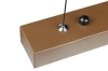 Nowoczesna prostokątna lampa wisząca | sterowanie pilotem | LED | brązowa | SX41-60CM-24W-BR