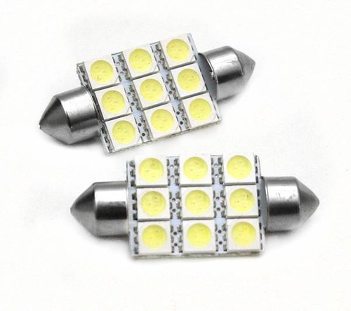 Żarówka samochodowa LED C5W 9 SMD 5050