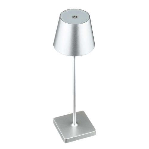 Lampka stołowa z wbudowanym akumulatorem | Dotykowa lampka nocna | HJA18-SILVER