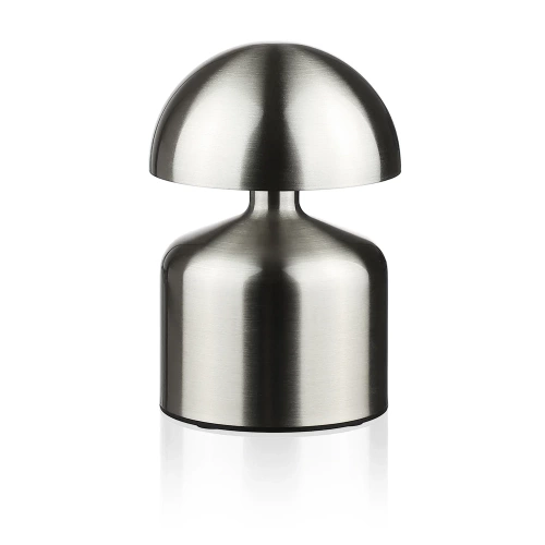 Lampka stołowa LED Grzybek | Bezprzewodowa lampka do hotelu, restauracji | Nocna lampka dotykowa | HJA41-SILVER