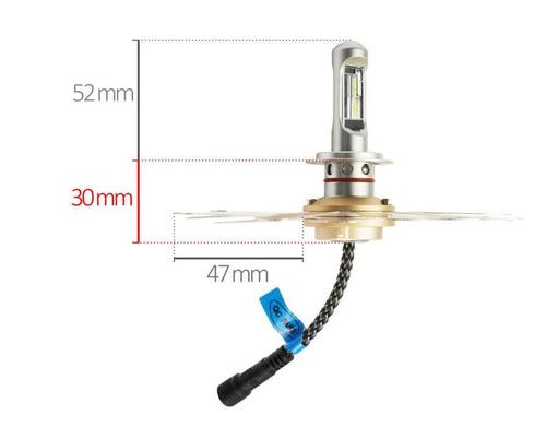 Zestaw LED H4 ZES Zdatt  | 100W 12000 lm | DZIEŃ/NOC 