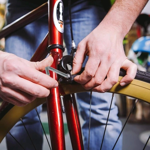 Klocki hamulcowe do roweru  V -Brake | Klocki niesymetryczne nakręcane 70mm | SJSCP-03-B