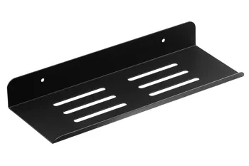 Metalowa półka łazienkowa | Czarna pólka pod prysznic 30cm | Półka wisząca | BDS-L30CM-B