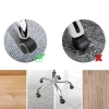 Uniwersalne kółka do fotela biurowego | Zestaw 5 kółek do mebli | Kółka do krzesła obrotowego | WXL-D50MM-5PCS