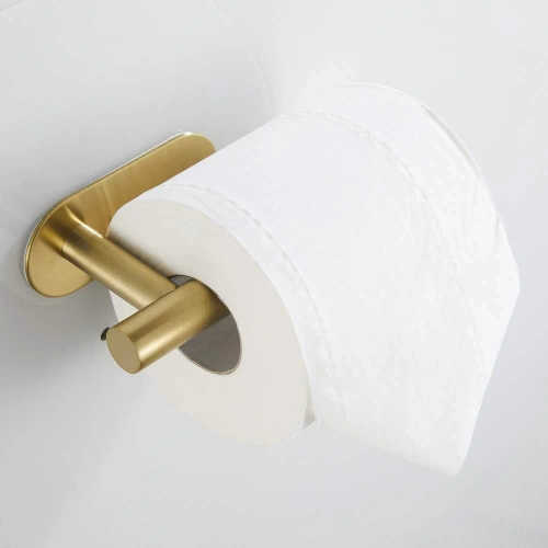 Złoty uchwyt do papieru | Samoprzylepny wieszak na papier toaletowy | JZU-304-GOLD