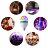 Żarówka obrotowa kula disco | projektor LED RGB | Gwint E27 | MA25-RGB-3W