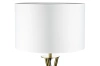 Biała lampa podłogowa | Nowoczesne, stylowe oświetlenie do salonu, sypialni | Biała lampa stojąca z metalowym stelażem | HM112-WHITE