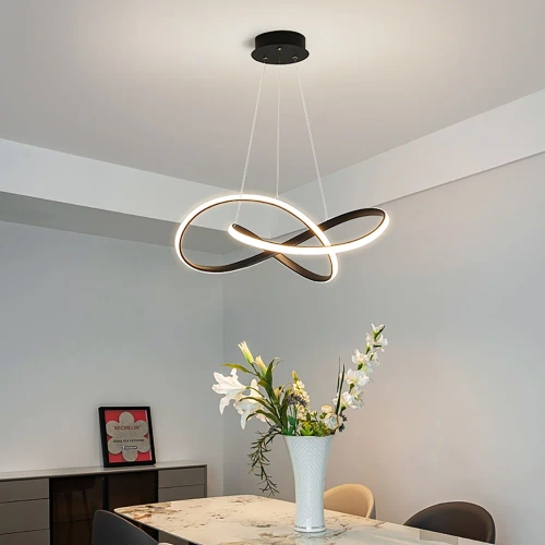 Nowoczesna lampa wisząca | LED | Czarna | RLA-48W-B