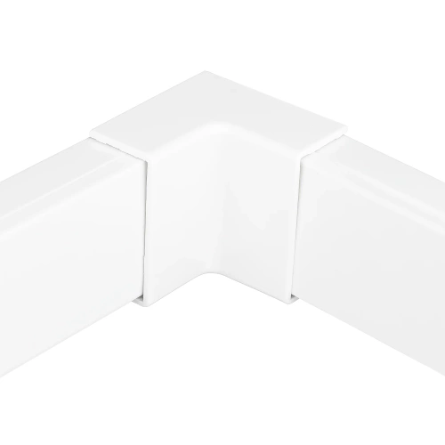 Łącznik kątowy wewnętrzny do listwy maskującej 40x20mm | biały | CDT-04
