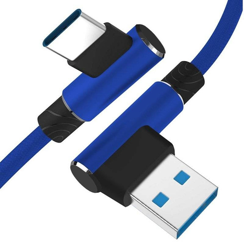 Type-C 1M | Kątowy kabel USB do ładowania telefonu | Quick Charge 3.0 2.4A | AM30