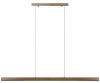 Nowoczesna prostokątna lampa wisząca | sterowanie pilotem | LED | brązowa | SX41-120CM-48W-BR