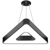 Lampa sufitowa wisząca LED 36W | trójkątna | aluminium | CCD niemrugająca | Φ60x6 | LPL-006