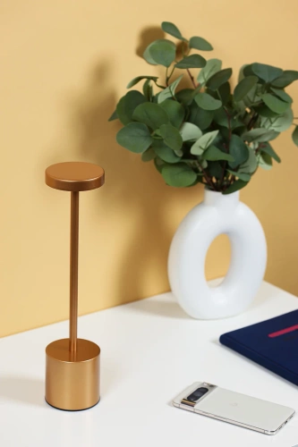 Lampa stołowa z wbudowanym akumulatorem | Lampa nocna z trzema barwami świecenia | HJA21-COPPER