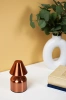Lampka stołowa LED Grzybek | Bezprzewodowa lampka do hotelu, restauracji | Nocna lampka dotykowa | HJA42-COPPER