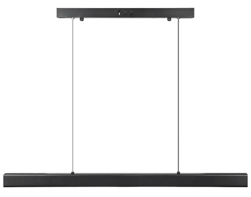 Nowoczesna prostokątna lampa wisząca | sterowanie pilotem | LED | czarna | SX41-80CM-32W-BK