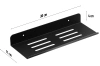 Metalowa półka łazienkowa | Czarna pólka pod prysznic 30cm | Półka wisząca | BDS-L30CM-B