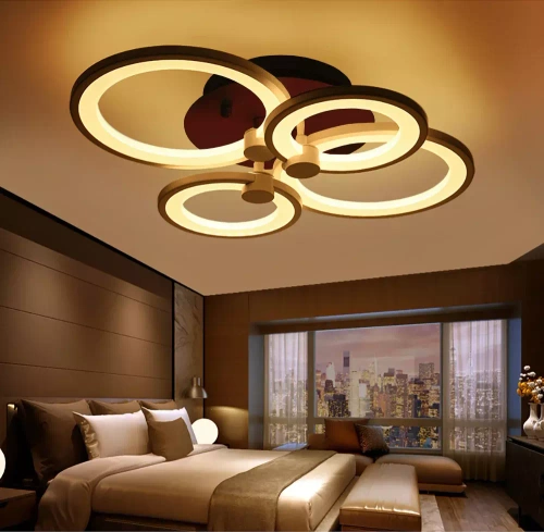 Nowoczesna lampa sufitowa | Plafon LED | Czarna | RLC-C48W-B