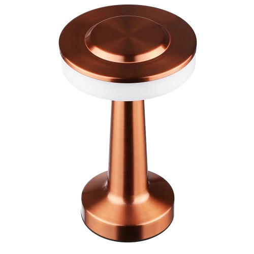 Bezprzewodowa lampka stołowa | Dotykowa lampka nocna z regulowaną barwą światła | Lampka USB | HJA14-COPPER